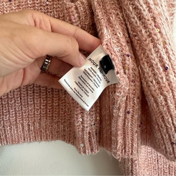 NOUR HAMMOUR knit cardigan sweater set - Picture 3 of 4